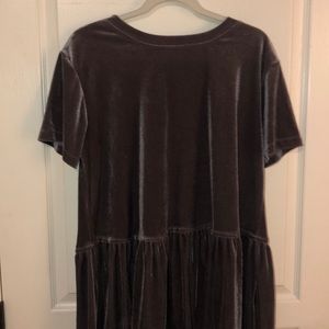 velvet babydoll blouse